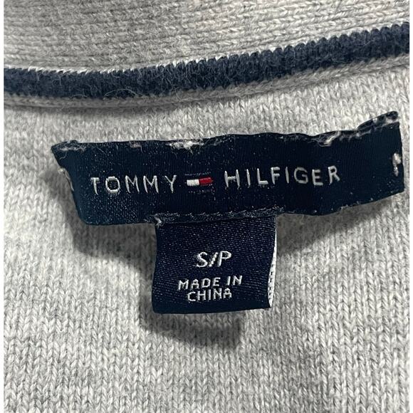 Tommy Hilfiger Sweater Long Sleeve V Neck Lightweight Knit Womens Sz Small Gray - Picture 2 of 9